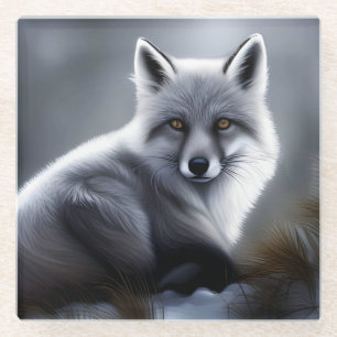 Posavasos De Vidrio Gorgeous Artic Fox