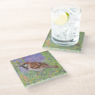 Posavasos De Vidrio Gorrión común