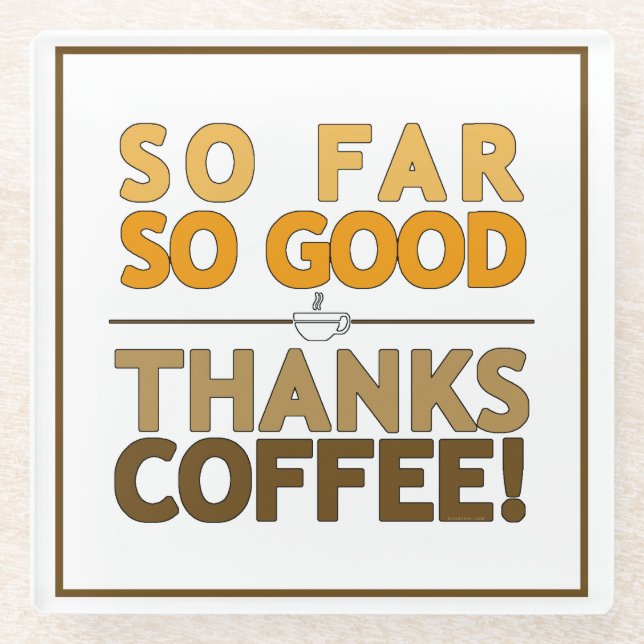 Posavasos De Vidrio Gracias Café (Anverso)