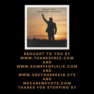 Posavasos De Vidrio Gracias Presidente Joe Biden