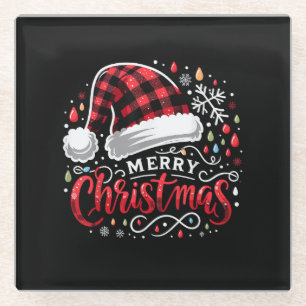 Posavasos De Vidrio Graciosa Feliz Navidad