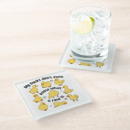 Posavasos De Vidrio Gracioso calumnioso