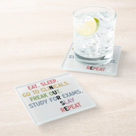 Posavasos De Vidrio Gracioso regalo de futuro de enfermeras en la escu