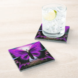 Posavasos De Vidrio Graffitis por mariposa