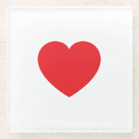 Gráfico de corazón rojo blanco moderno liso