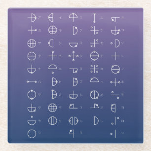 Posavasos De Vidrio Gráfico Katakamuna