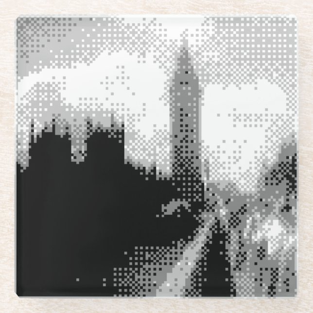 Posavasos De Vidrio gran ben y parlamento (Anverso)