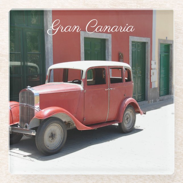 Posavasos De Vidrio Gran Canaria (Anverso)