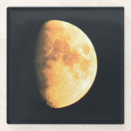 Posavasos De Vidrio Gran coasterca de la luna vieja