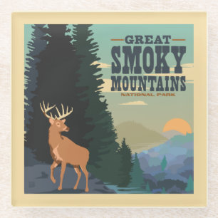 Posavasos De Vidrio Gran Parque Nacional de Montañas Smoky