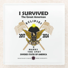 Posavasos De Vidrio Grandes Eclipses Estadounidenses