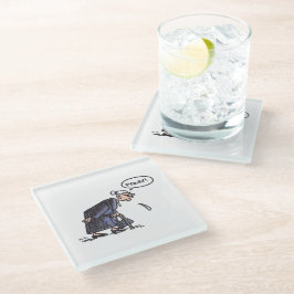 Posavasos De Vidrio Granja Esparadrapo de vidrio blanco