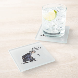 Posavasos De Vidrio Granja Esparadrapo de vidrio transparente