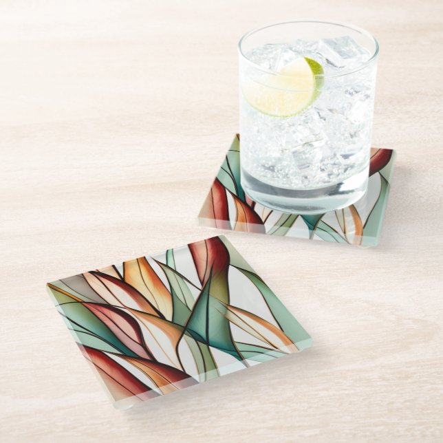 Posavasos De Vidrio Grasa de vidrio templado (Angular)