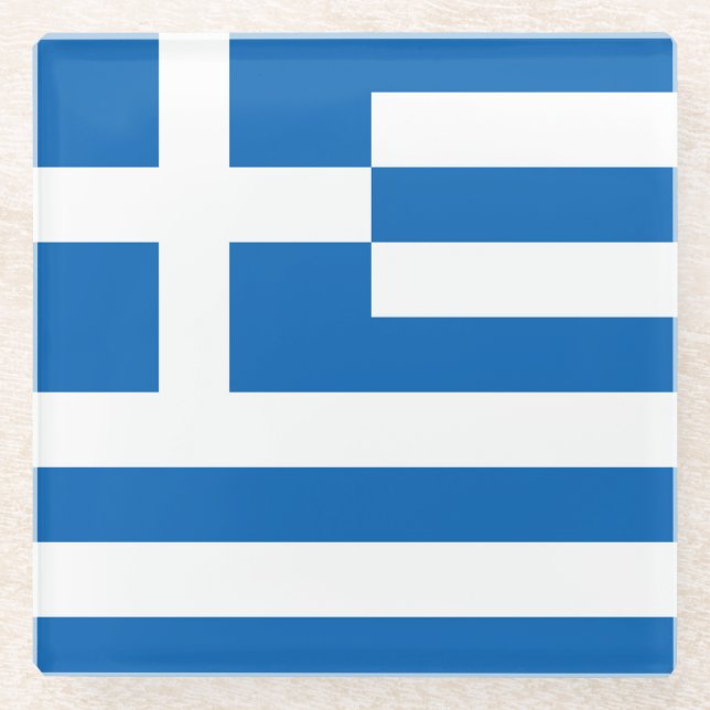 Posavasos De Vidrio Grecia (Anverso)