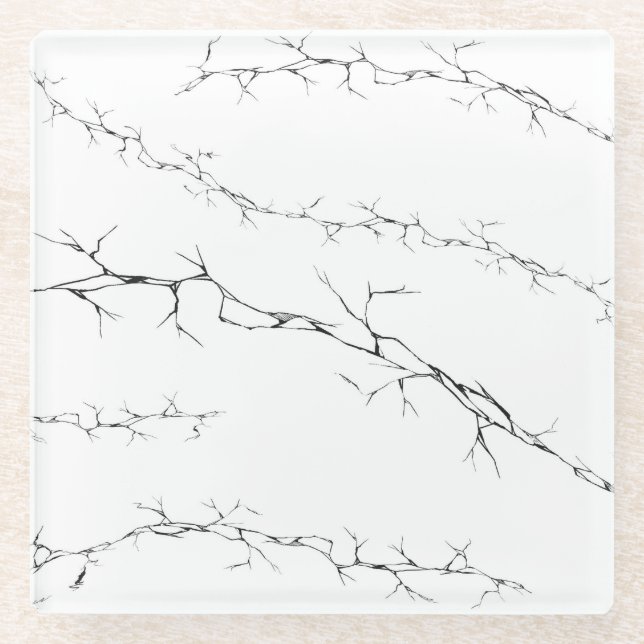 Posavasos De Vidrio Grietas (Anverso)