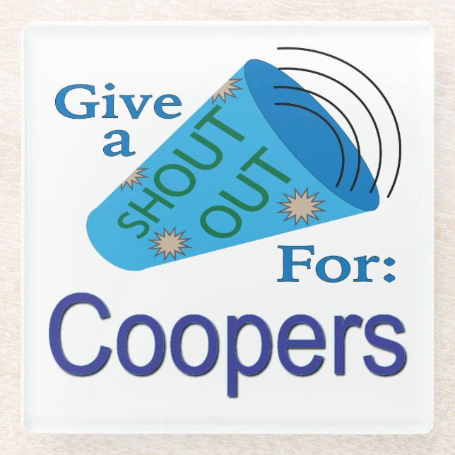 Posavasos De Vidrio Gritos a Coopers (Anverso)