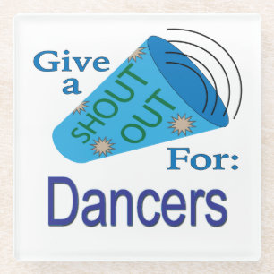 Posavasos De Vidrio Gritos a favor de los bailarines