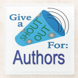 Posavasos De Vidrio Gritos a los autores