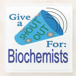 Posavasos De Vidrio Gritos a los bioquímicos
