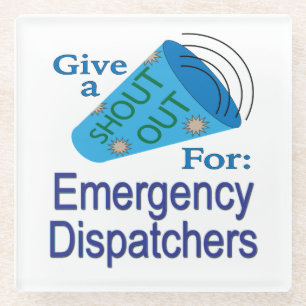 Posavasos De Vidrio Gritos a los despachadores de emergencia