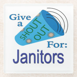 Posavasos De Vidrio Gritos a los Janitors