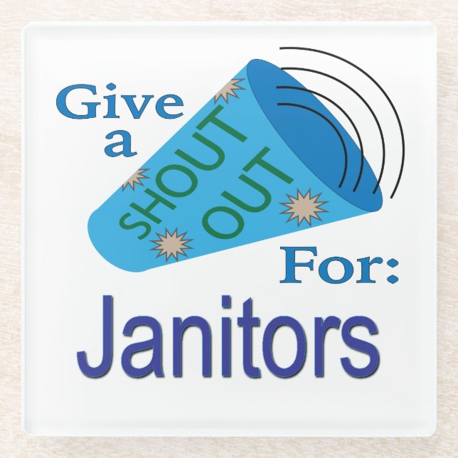 Posavasos De Vidrio Gritos a los Janitors (Anverso)