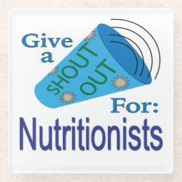 Posavasos De Vidrio Gritos a los nutricionistas