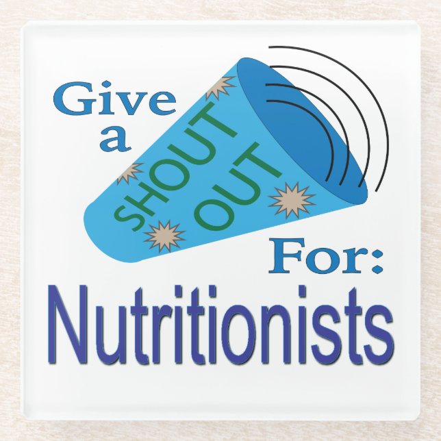 Posavasos De Vidrio Gritos a los nutricionistas (Anverso)