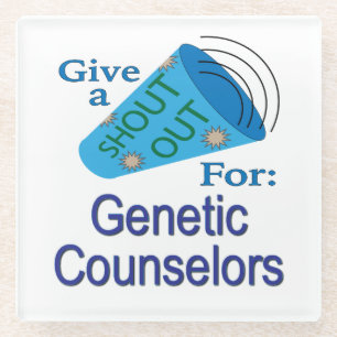 Posavasos De Vidrio Gritos para consejeros genéticos