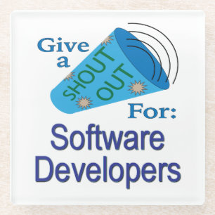 Posavasos De Vidrio Gritos para desarrolladores de software