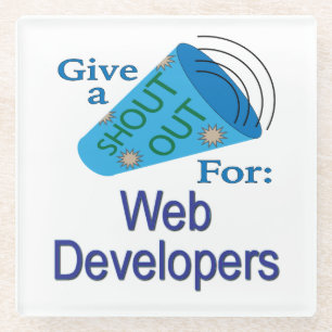 Posavasos De Vidrio Gritos para desarrolladores web