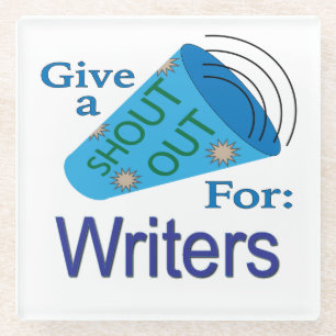 Posavasos De Vidrio Gritos para los escritores