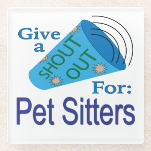Posavasos De Vidrio Gritos para los sitios de los Mascotas