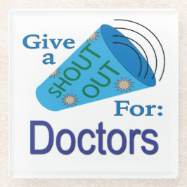 Posavasos De Vidrio Gritos para Médicas