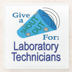 Posavasos De Vidrio Gritos para técnicos de laboratorio