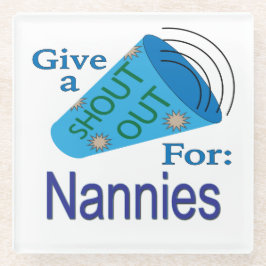 Posavasos De Vidrio Gritos por nannias