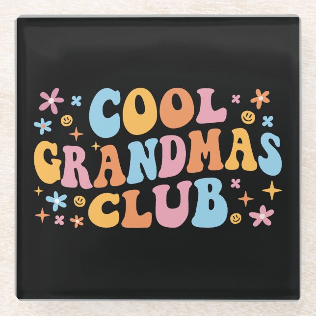 Posavasos De Vidrio Guay Grandmas Club III (Anverso)