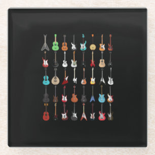 Posavasos De Vidrio Guitarista guitarra Instrumento musical Rock and R