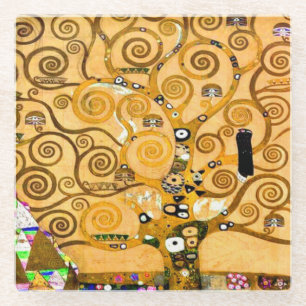 Posavasos De Vidrio Gustav Klimt Árbol de la Vida