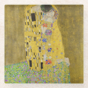 Posavasos De Vidrio Gustav Klimt - El beso