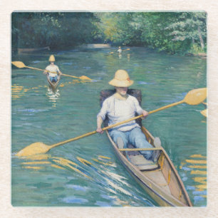 Posavasos De Vidrio Gustave Caillebotte - Barcas en el Yerres