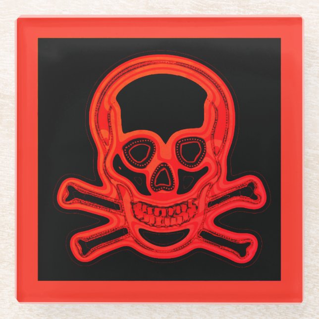 Posavasos De Vidrio Hablar como un día de piratas (Anverso)