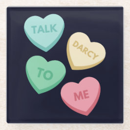 Posavasos De Vidrio Hable Darcy Conmigo III