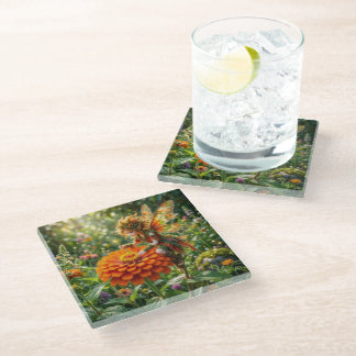 Posavasos De Vidrio Hada Zinnia
