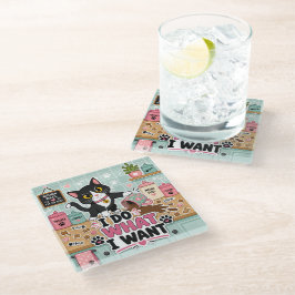Posavasos De Vidrio Hago lo que quiero