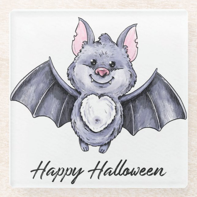 Posavasos De Vidrio Halloween (Anverso)