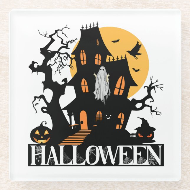 Posavasos De Vidrio Halloween 03.w (Anverso)