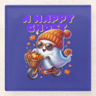 Posavasos De Vidrio Halloween Boo Ghost Coaster