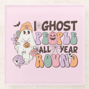 Posavasos De Vidrio Halloween del Ghost People